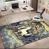 1pc Medieval Pastoral Magic Unicorn Carpet Rug for Living Room Bedroom Home Sofa Decoration,Kids play Non-slip Floor Mat