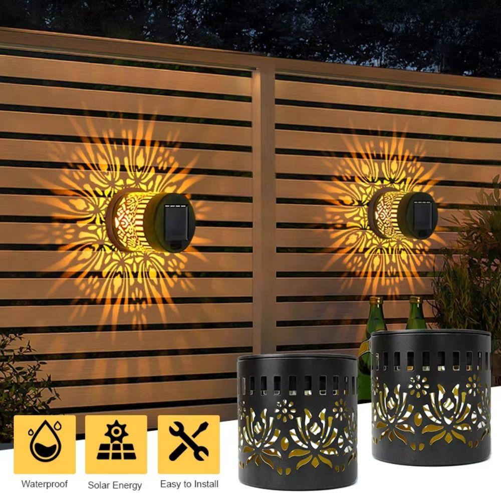 Flower Design Solar Wall Light Iron Light Outdoor Garden Light Solar Wall Lamp  Villa Gate
