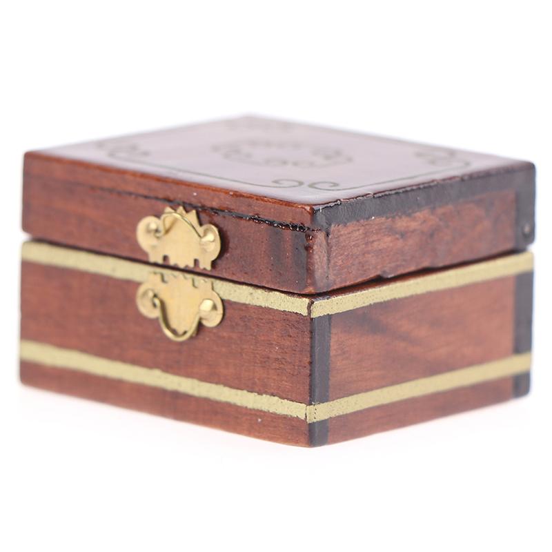 1 шт. Мини-шкатулка для украшений, модель кукольного домика, миниатюры, детские миниатюры для самостоятельного изготовления кукол