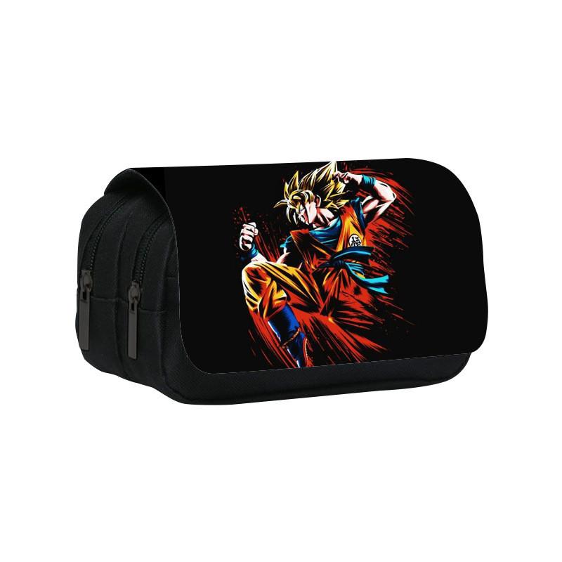 Dragon Ball Nylon School Pencil Bag With Spacious Storage For Middle School And Teens