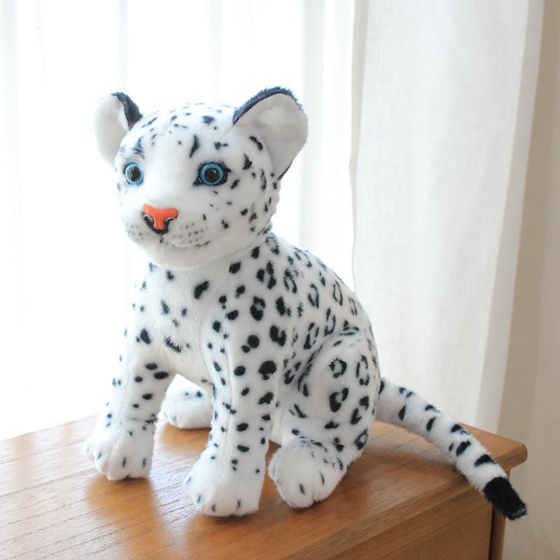 Adorable Leopard Lion Stuffed Toy With Short Fur For Gift And Room Decor