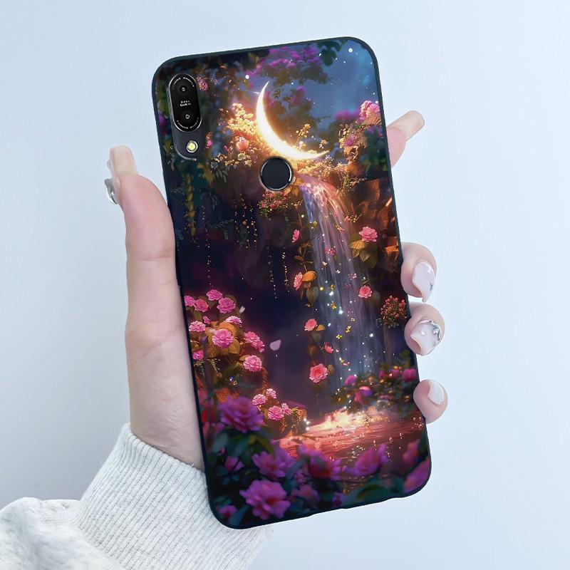 Чехол для Asus Zenfone Max Pro M1 ZB602KL ZB601KL X00TD / Max M1 ZB555KL X00PD, Чехол-Кролик Мультяшные Животные, Черный Мягкий Силиконовый Чехол