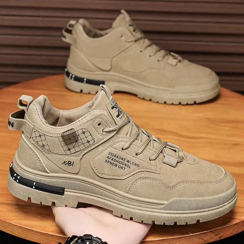 Fashion Synthetic Leather Demi-season Luxury Brand Sneakers Woman Boots Sneakers Spring Shoes Hiking Sports Trendy Cheapest