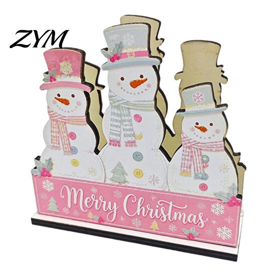 Unique Christmas Ornament Holder Theme Wooden Napkin Holder, Decorative Holiday Paper Towel Stand, Retro Style Kitchen Accessory HD UV Printing
