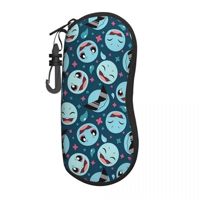 Pokemoned Characters Cartoon Glasses Case Women Travel Zipper Glasses Storage Box Charming Eye Contacts Case