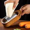 Stainless Steel Cheese Grater with Wooden Storage Box Kitchen Shredder Tool for Cheese and Vegetables