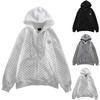 Women's Casual Printed Long Sleeve Hoodies Zipper Sweatshirts Pocket Coat