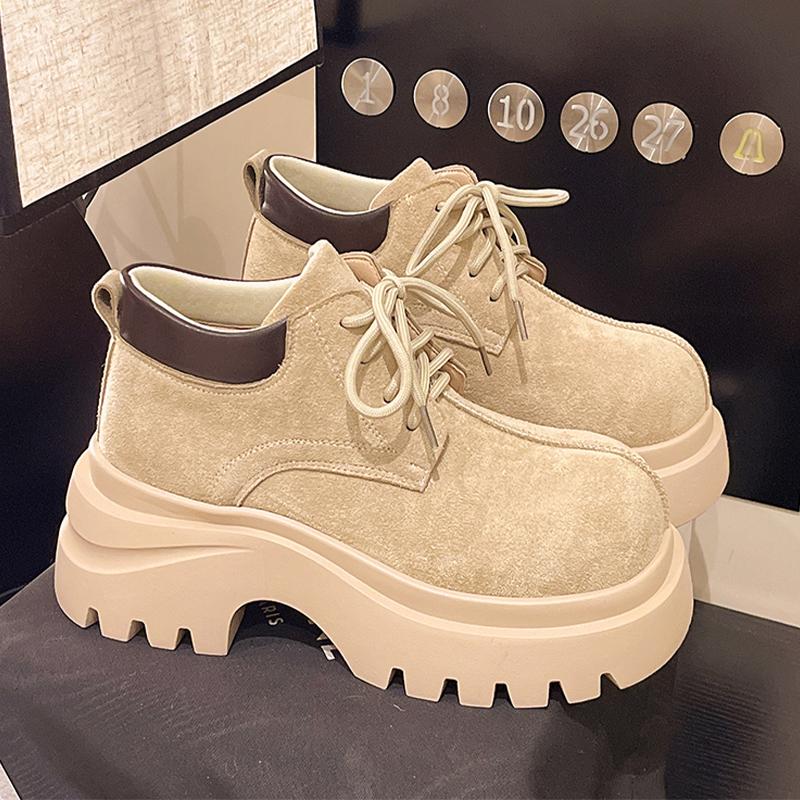 Модные женские ботильоны на платформе, дизайнерская обувь на шнуровке, модные зимние ботинки для женщин 2025, новые туфли для платья, готические мотоботы Mujer