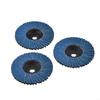 Blue Grinding Wheel Flap Discs Flat For Angle Grinder Sanding Discs