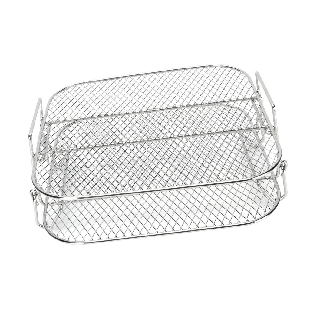 Решетка для фритюрницы 2-ярусная из нержавеющей стали, можно мыть в посудомоечной машине, решетка для жарки во фритюрнице для AG301 AG302 AG400