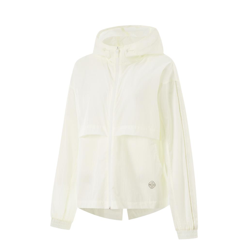 Li-Ning Comfortable Versatile Hooded UV Protection Sun Protection Clothing Women Outerwear Off-White AFDU896-1