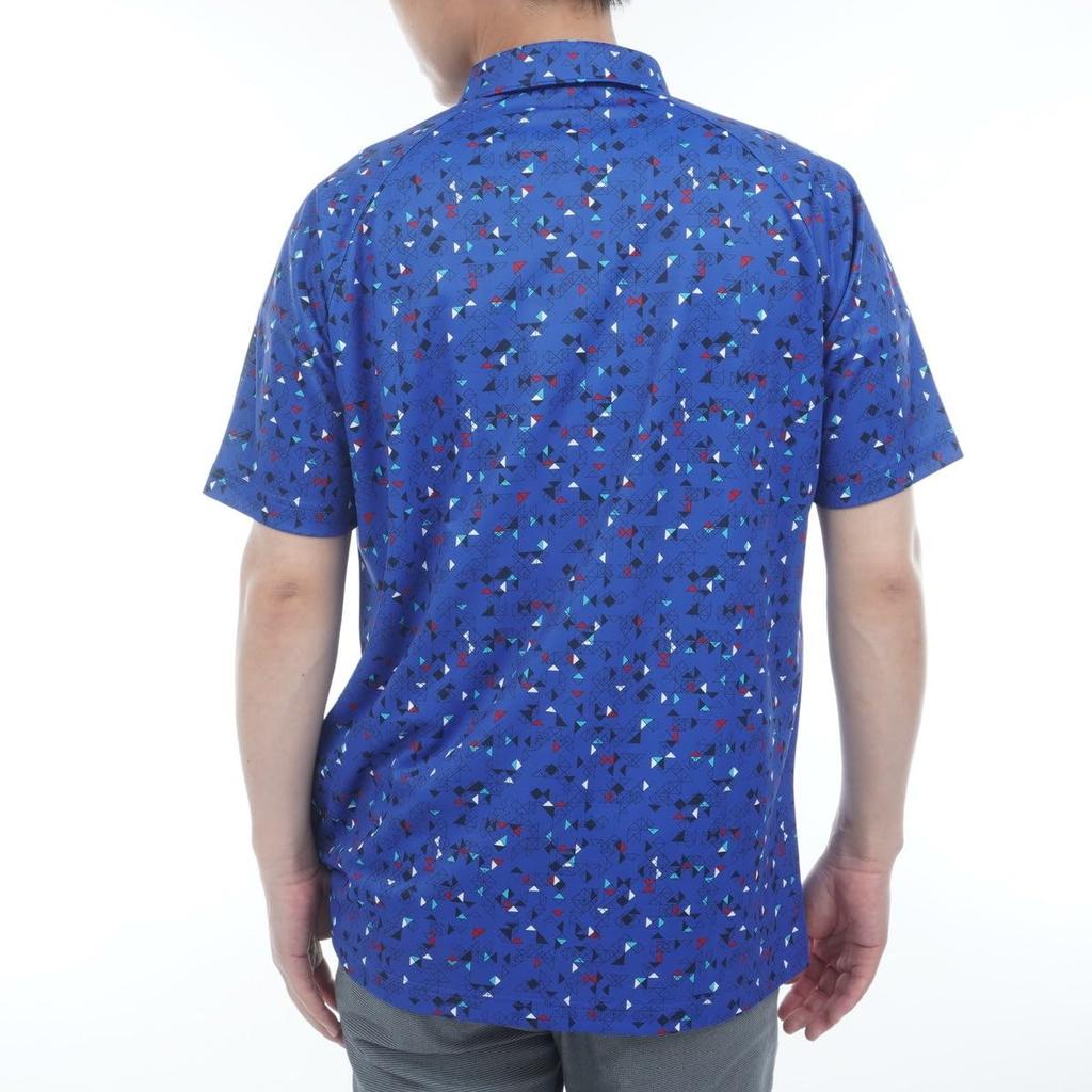 [Bridgestone Golf] Ретро рубашка с коротким рукавом EGM04A мужская BL