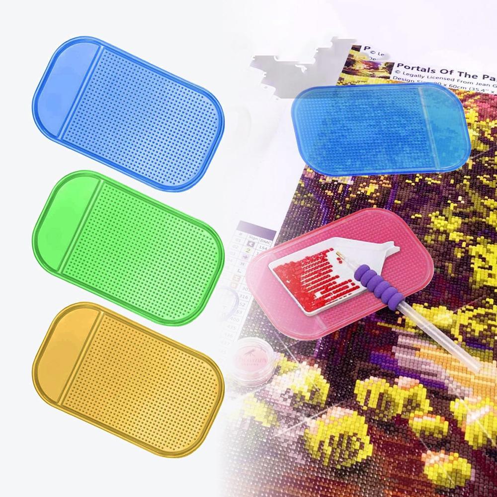 Аксессуары для вышивки Сделай сам Липкий коврик Гелевые подушечки Инструмент для рисования Держатель-лоток