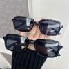 Fashion Women Sunglasses Men Square Vintage Big Frame Sun Glasses Stylish Mirror Black Retro Oculos