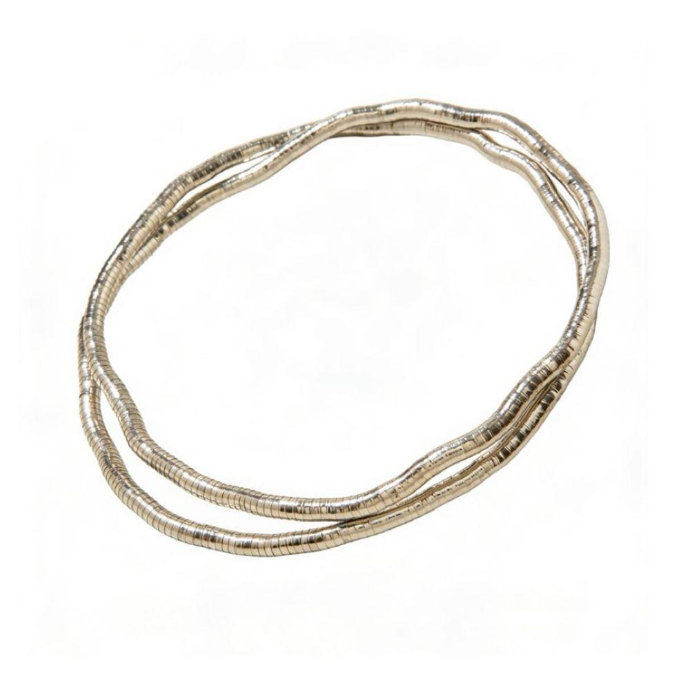 Metal Iron Twistable Collar Necklace Multi-layered Freely Wrapped Necklace Fashion