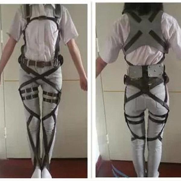 Японский плащ Атака Титанов Shingeki No Kyojin Легион Разведки Косплей Костюм Аниме Косплей 3 ШТ Полный Комплект