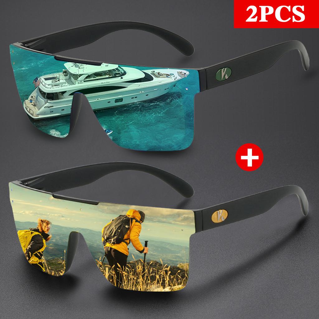 Karos 2 шт. Новые уличные солнцезащитные очки для велоспорта для мужчин и женщин, очки для вождения, спортивные очки для скалолазания, УФ-защита 400, велосипедные очки