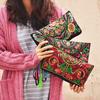 Portable Embroidered Women Handbags National Ethnic Butterfly Flower Bags for Lady Clutch Tassel Small Flap Evening Bag 2024 New