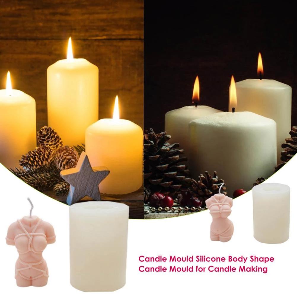 Silicone Human Body Candle Mold Body Art Silicone Mould 3D Female Woman Making Wax Mould Hand Soap