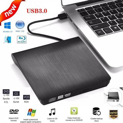 Новый высокоскоростной внешний USB 2,0/3,0 привод CD DVD 4K 3D Blu Ray плеер записывающий портативный драйвер записи BD/CD/DVD для ноутбука