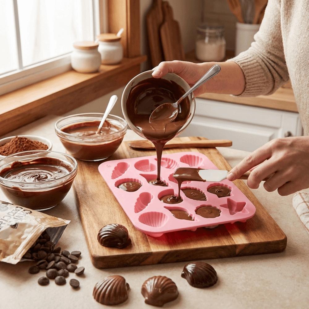 Starfish Shape 3D Shell Mold Conch Ice Cube Tray Baking Supplies Marine Animal Mold Candy Making