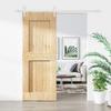 VidaXL Sliding Door and Hardware Kit 80x210 Cm Solid Pine, Interior Door, Interior Barn Door 3203261