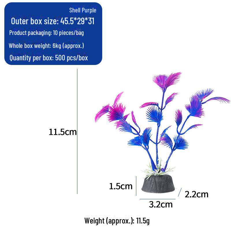 Decorative Aquarium Plants: 10 Cm Artificial Coral Seaweed & Moss Grass