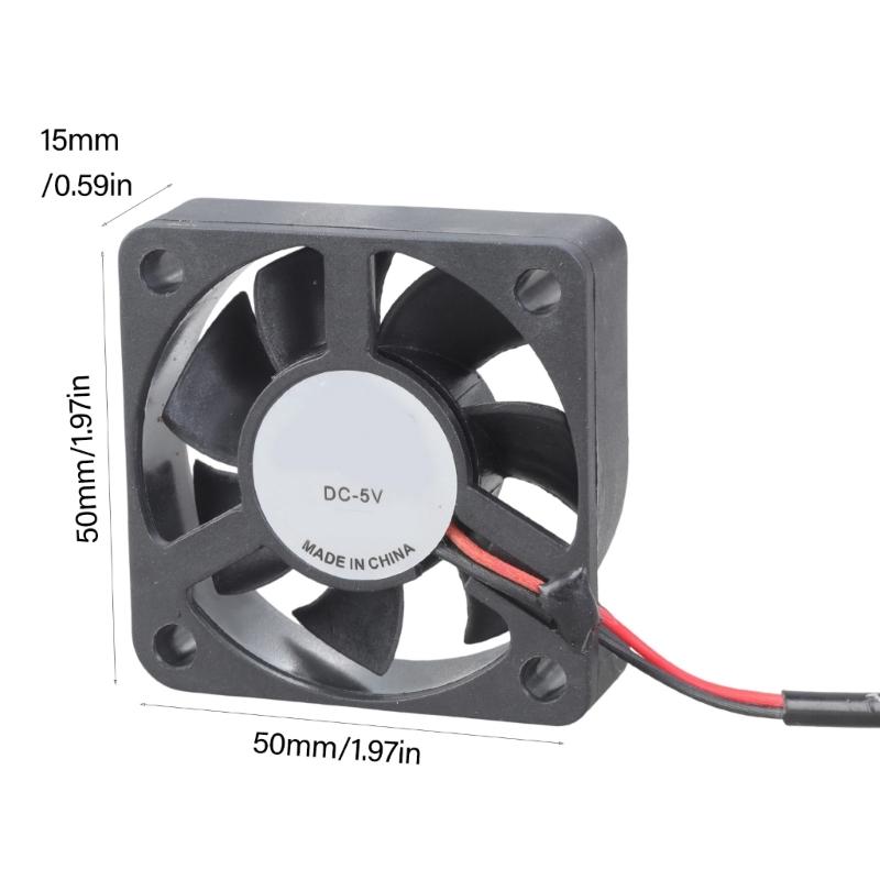 Mini 50mm DC5V Brushless Cooling Fan USB Powered Sleeve Bearing For Electronics