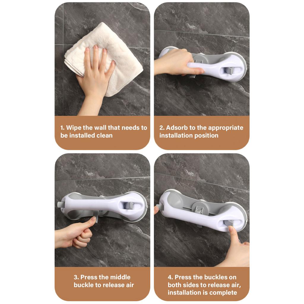 Присоска Поручень для ванной Настенный Поручень Безопасность в ванной Стул для душа Помощь Подлокотники Легко установить