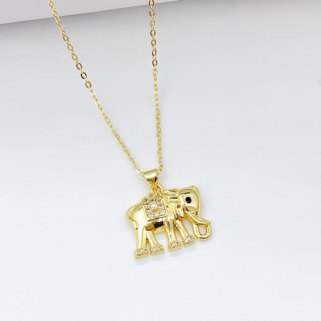 1Pcs Hot-Selling Beetle Lobster Bee Elephant Mushroom Zircon Pendant Necklace for Men Women Daily Party Jewelry Accessories