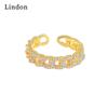 Классическое кольцо Lindon из медного сплава с цирконием, женские ювелирные изделия, свадебный подарок для вечеринки