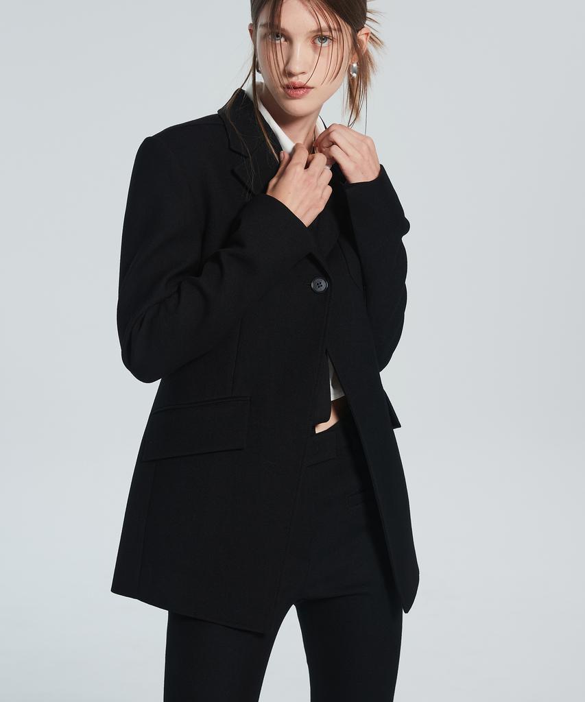 Racleur Ra One-Button Tailored Jacket [Black]