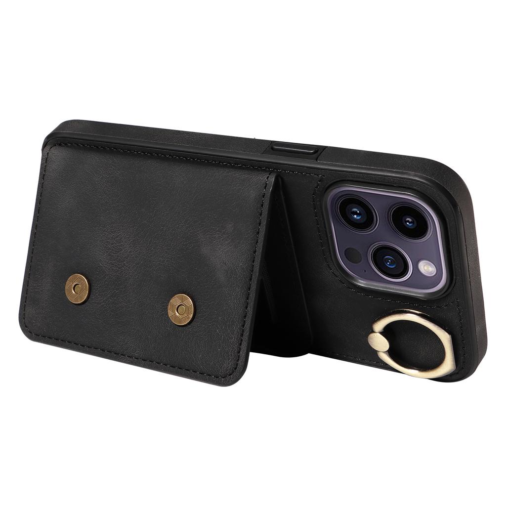 Чехол-держатель для карт с кольцом и слотами для телефона для iPhone 14 серии. Для iPhone 14, iPhone 14 Plus, iPhone 14 Pro, iPhone 14 Pro Max