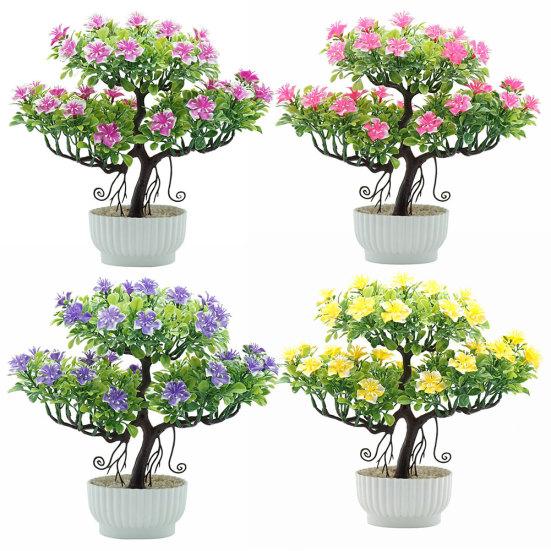 1шт искусственный цветок дерево бонсай в горшке домашний офис сад настольная вечеринка декор