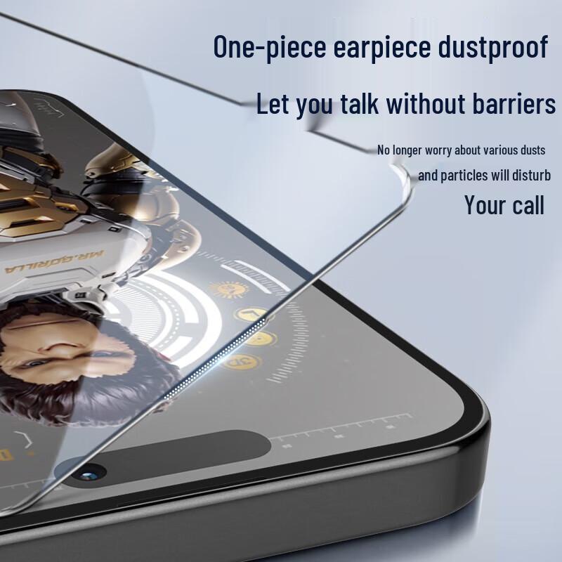 Mr. Blue Gorilla AR Tempered Glass Screen Protector for iPhone 16 Pro (2-Pack)