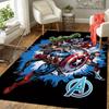 1 шт. Коврик для пола Marvel Мстители Супергерои, Нескользящий коврик, Дизайн с персонажами мультфильмов, Мягкий велюр, Декор для комнаты, Моющийся