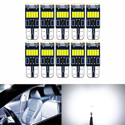 Светодиодная лампа ALLVD T10 белого цвета (10 шт) Габаритный фонарь со встроенным канселлером 5 Вт 4014