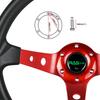 Universal 14inch 350mm Car Racing Steering Wheels Aluminium PU Deep Corn Dish Sport Drifting Steering Wheel STW020