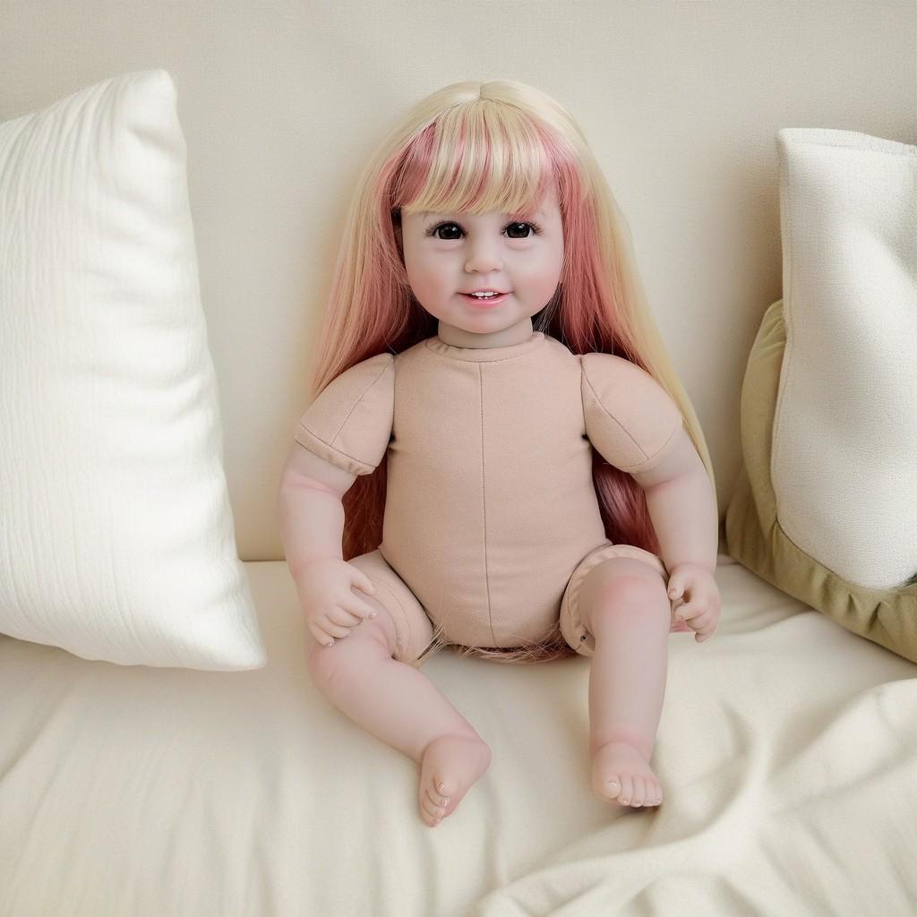 Силиконовый набор париков для кукол с разноцветными волосами для творческой игры