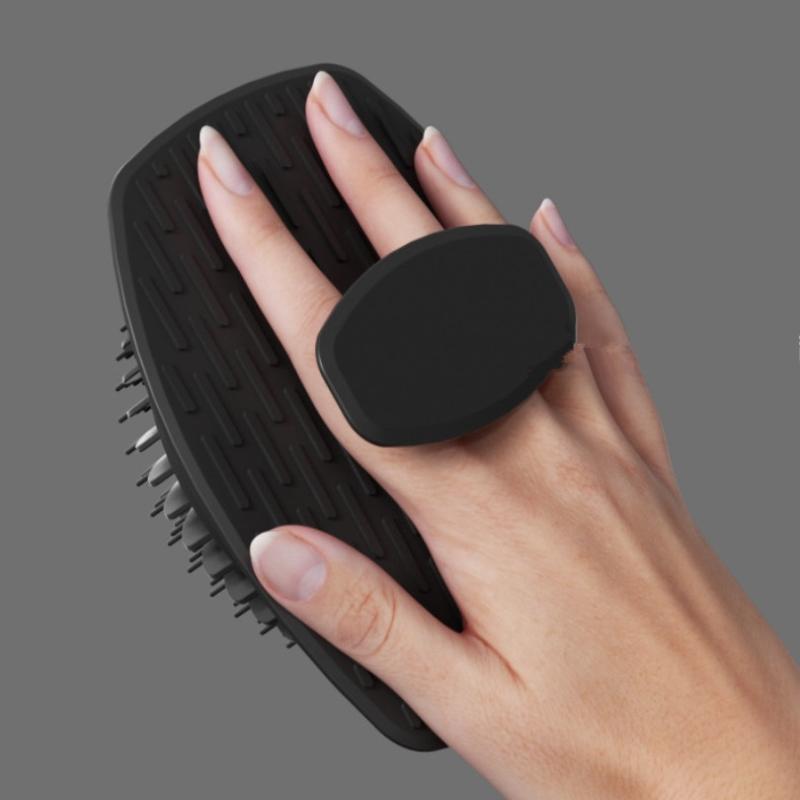 4PCS Long Handle Silicone Bath Brush Set For Body Face Gentle Exfoliating Massage Deep Cleaning With Non Slip Grip