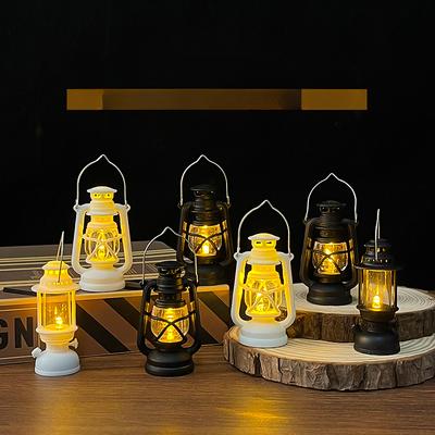 Имитация Мини Ретро Маленький Ветровой Фонарь Ночник Атмосферное УкрашениеАтмосферный Свети Маленькие Настольные Украшения