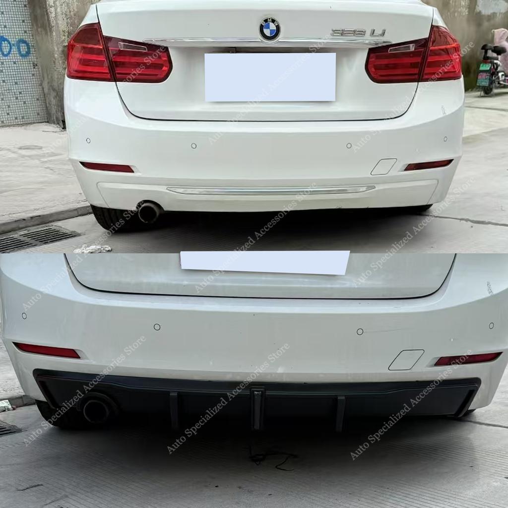 Fit For BMW F30 2012-2015 Pre-Lci Non M Sport MP ABS Rear Bumper Diffuser Valance Lip Covers 318i 318d 320i 320d Basic Bodykits