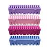 Plastic Dental Sterilization Case Perforated Design Dental Disinfection Tray  Clinic Use