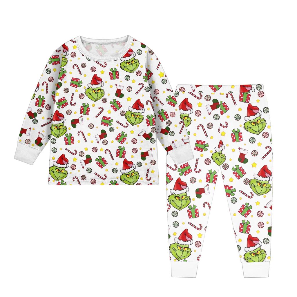 Детский модный костюм юбка топ с круглым вырезом и длинными рукавами брюки