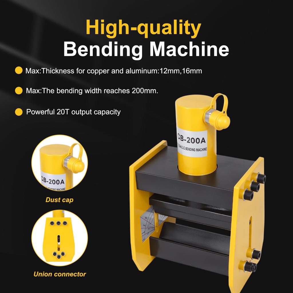 Инструмент для гибки шин с индикатором угла, трубогиб для медных труб, гидравлический гибочный станок для гибки алюминия, железа толщиной