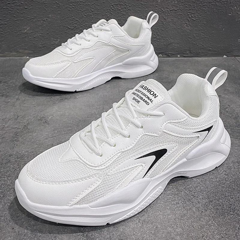 Мужские кроссовки Dad Shoes 2025 года, дышащие кроссовки для бега, мужская обувь на толстой подошве, модная универсальная повседневная обувь из сетки