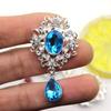50*31Mm Flat Bottom Brooch Drops Acrylic Pendant Alloy Decoration Handmade