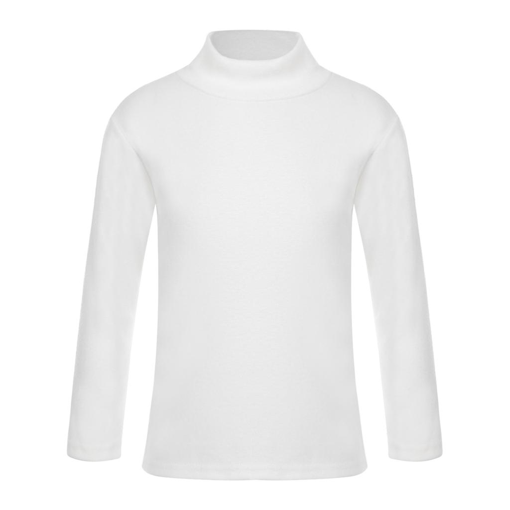 Детская футболка с длинными рукавами для мальчиков и девочек, теплая водолазка, термобелье, зимняя повседневная облегающая рубашка, пуловеры, топы