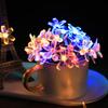 Sakura String Lights Solar Energy LED Waterproof Decoration Light for Outdoor Courtyard Colorful 5