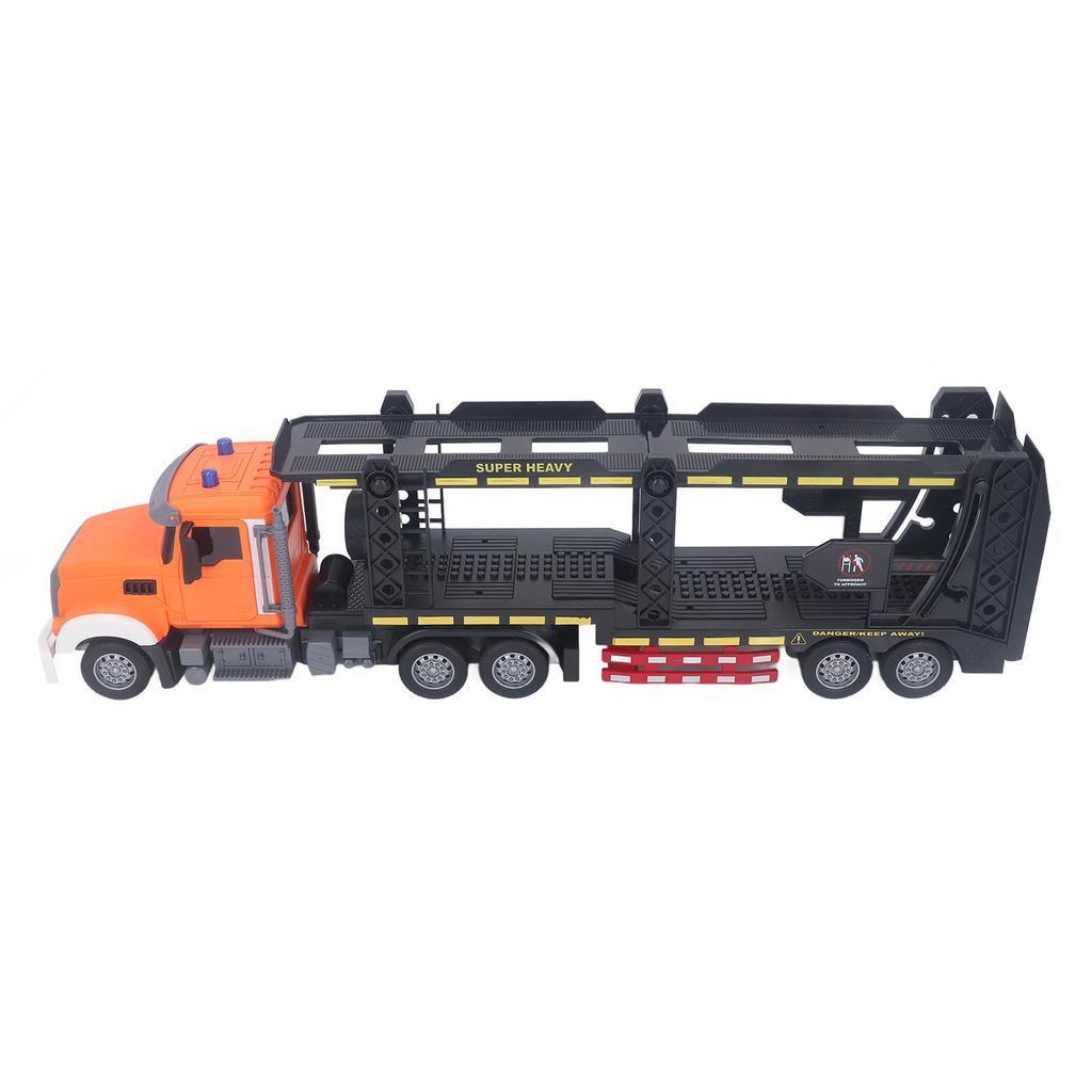 RC Truck Trailer Music Light Double Layers High Simulation Remote Control Transport Truck Toy для